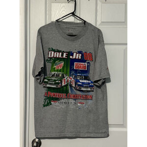 #88 Dale Jr A Powerful Combination 9/19/2007 Chase Authentics T Shirt Lg NASCAR